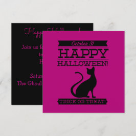 Typografisches Retro Halloween Einladung