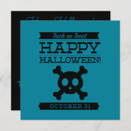 Typografisches Retro Halloween Einladung