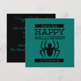 Typografisches Retro Halloween Einladung