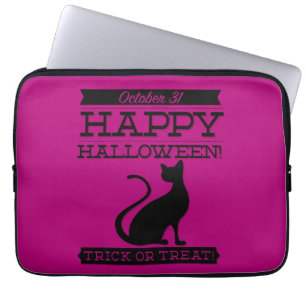 Typografisches Retro Halloween Laptopschutzhülle