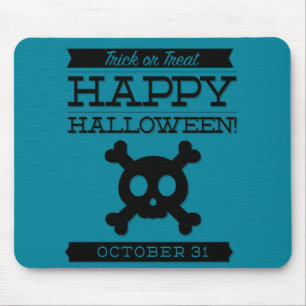 Typografisches Retro Halloween Mousepad