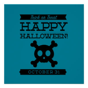 Typografisches Retro Halloween Poster
