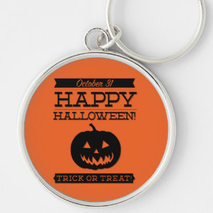 Typografisches Retro Halloween Schlüsselanhänger