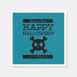 Typografisches Retro Halloween Serviette
