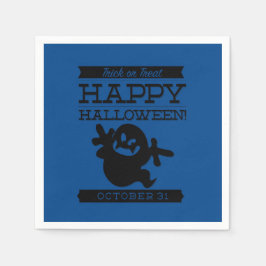 Typografisches Retro Halloween Serviette