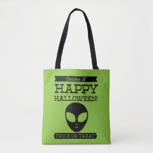 Typografisches Retro Halloween Tasche