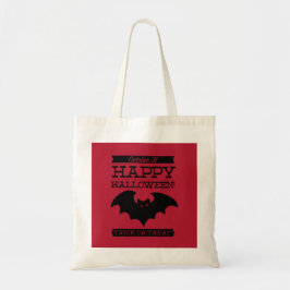 Typografisches Retro Halloween Tragetasche