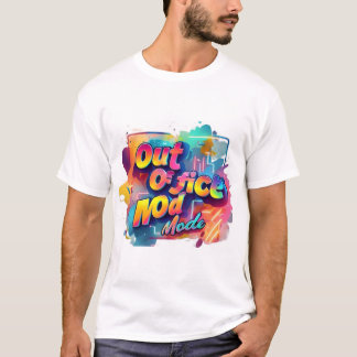 "Typografy Tshirt Fun: Out-of-Office-Modus"
