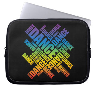 Typographic Dance (spectrum) Laptopschutzhülle
