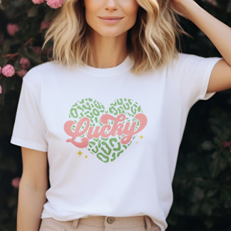 Typographic Heart Design St. Patricks Day T-Shirt