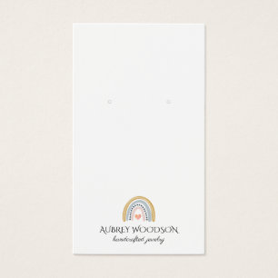 Typographie Arc-en-ciel Logo d'oreille Bijoux affi