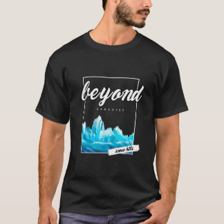 Typographie "Au-delà du paradis" T-shirt
