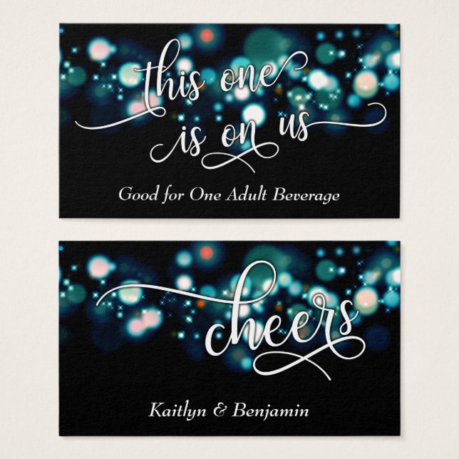 Typographie blanche, bleu vert noir, Billets de bo (Devant & derrière)