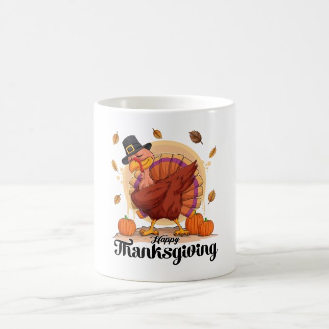 Typographie bon thanksgiving Café Mug (Centre)