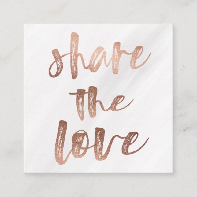 Typographie brossée | Carte de fidélité (Devant)