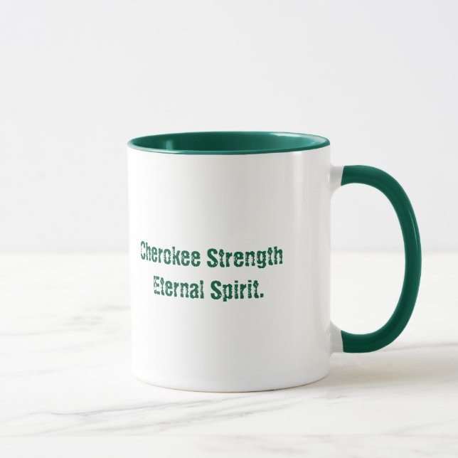 Typographie Cherokee Spirit Mug (Droite)