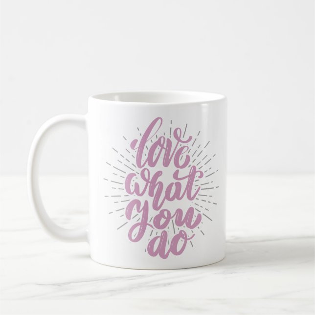 Typographie Citation Inspiration Mug (Gauche)