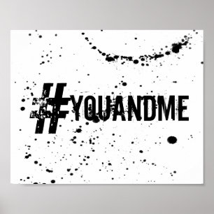 typographie cool hashtag poster art mur