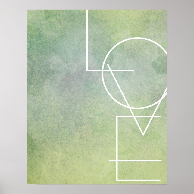 typographie d'amour moderne chic poster art mur (Devant)