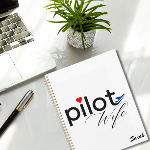 Typographie de femme de pilote & Avion simple, min