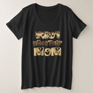Typographie de la maman mignonne coeur du monde