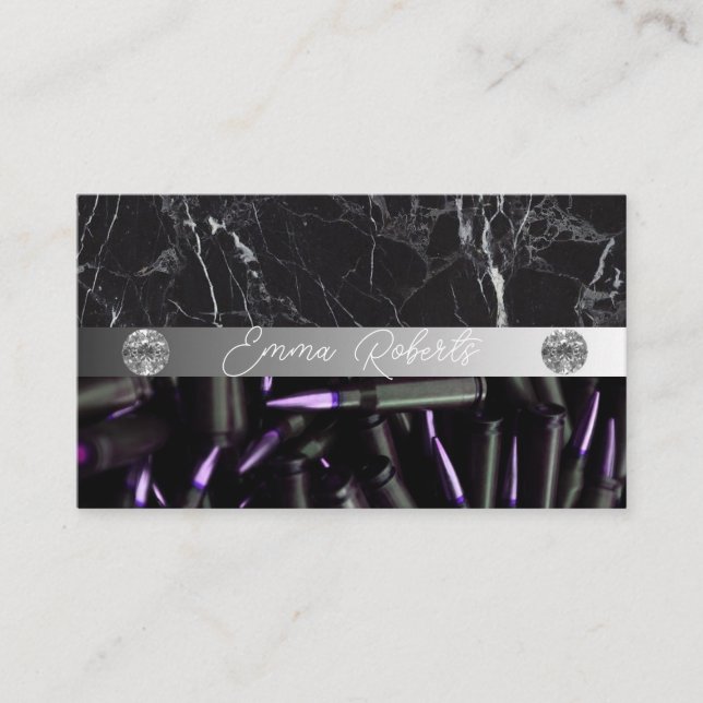 Typographie de l'encre Tattoo Artiste Carte de vis (Devant)