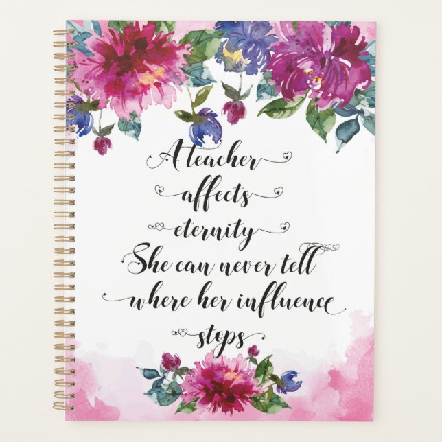 Typographie de l'enseignant Retour à l'école Cadea (Devant)