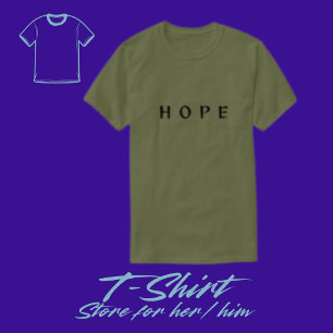 Typographie de l'Espoir Personnalisé T-shirt Homme