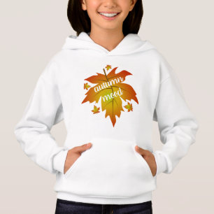 Typographie de l'humeur d'automne feuille d'érable