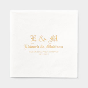 Typographie de mariage simple personnalisée