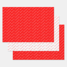 Typographie de Noël Papier à enveloppement rouge e