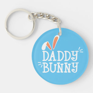 Typographie de Pâques de Daddy Bunny  Porte - clé