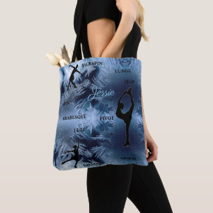 Typographie de patinage artistique Sac fourre-tout