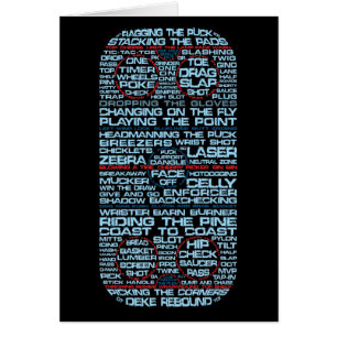 Typographie de patinoire de hockey