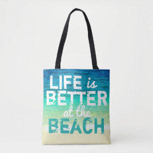 typographie de sac de plage tropical
