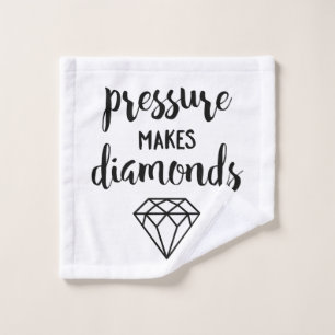 Typographie de script "La pression fait des diaman