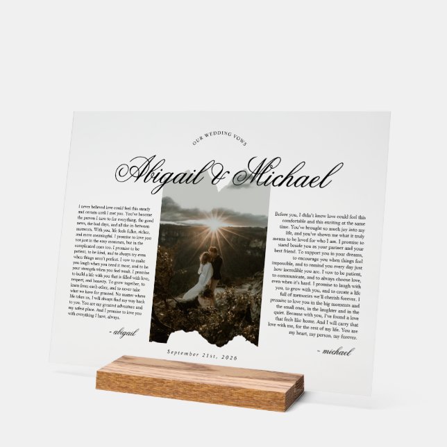 Typographie de script moderne pour vœux de mariage (Angle)