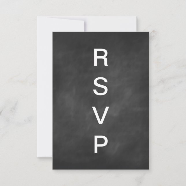 Typographie de tableau noir RSVP (Devant)