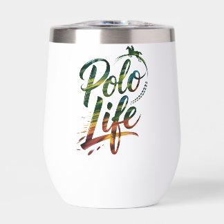 Typographie de vie polo vert blanc
