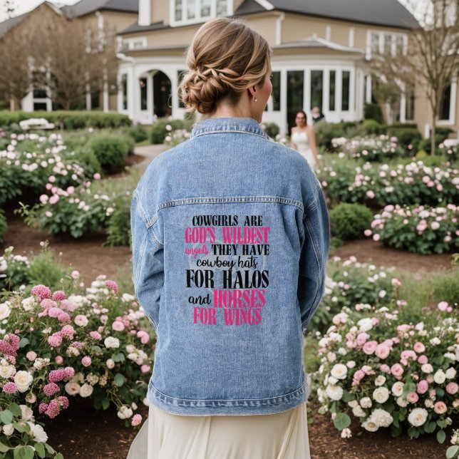 Typographie des Cowgirls rose (Mariage Retour)