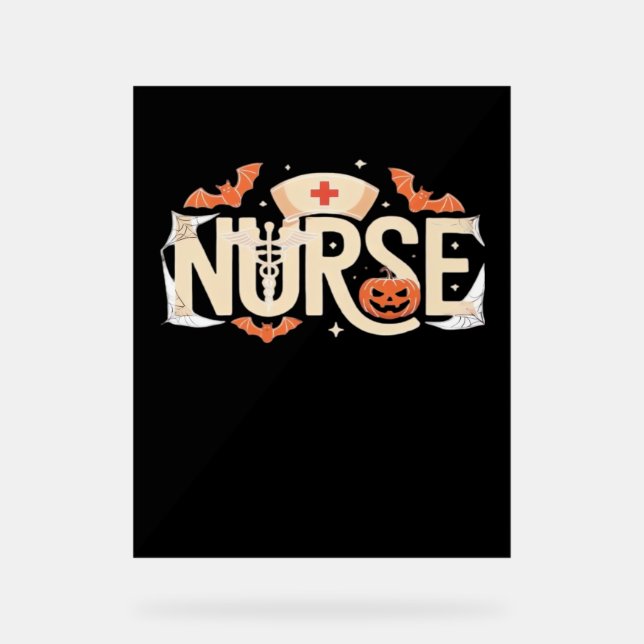 Typographie d'infirmière Halloween - Conception mé (Recto)