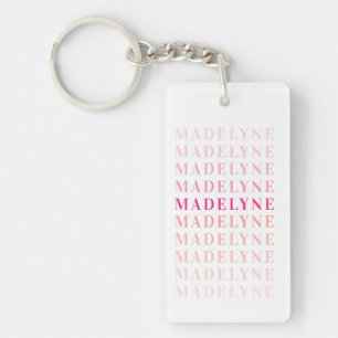 Typographie du corail rose Nom personnalisé