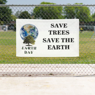 Typographie du Jour des terres botanique Bannière 