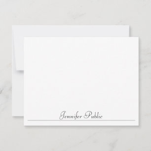 Typographie du nom de script de Modèle simple mode