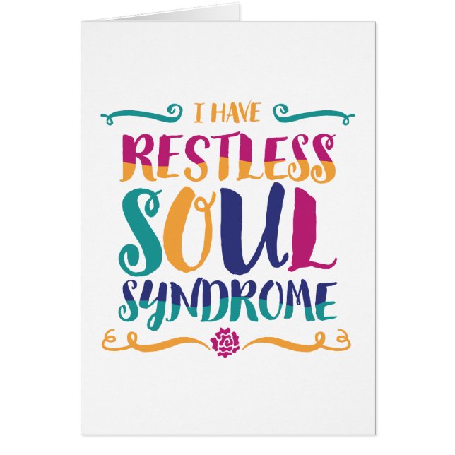 Typographie du syndrome de l'âme sans repos Hippie (Devant)