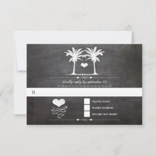 Typographie du tableau de bord de plage RSVP