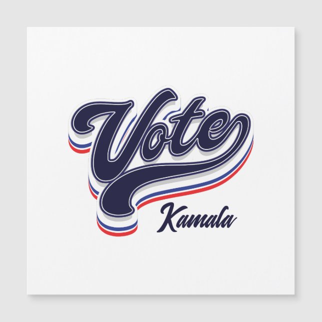Typographie du vote - Magnet électoral (Devant)