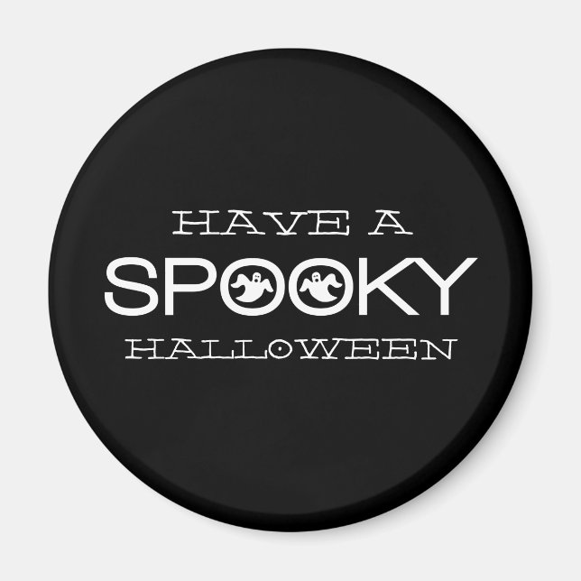 Typographie éffrayante Magnet d'Halloween (Devant)