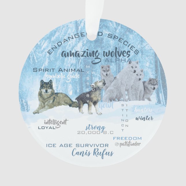 Typographie Extraordinaire des loups | Personnalis (devant)