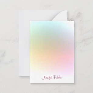 Typographie Modèle moderne et colorée Script